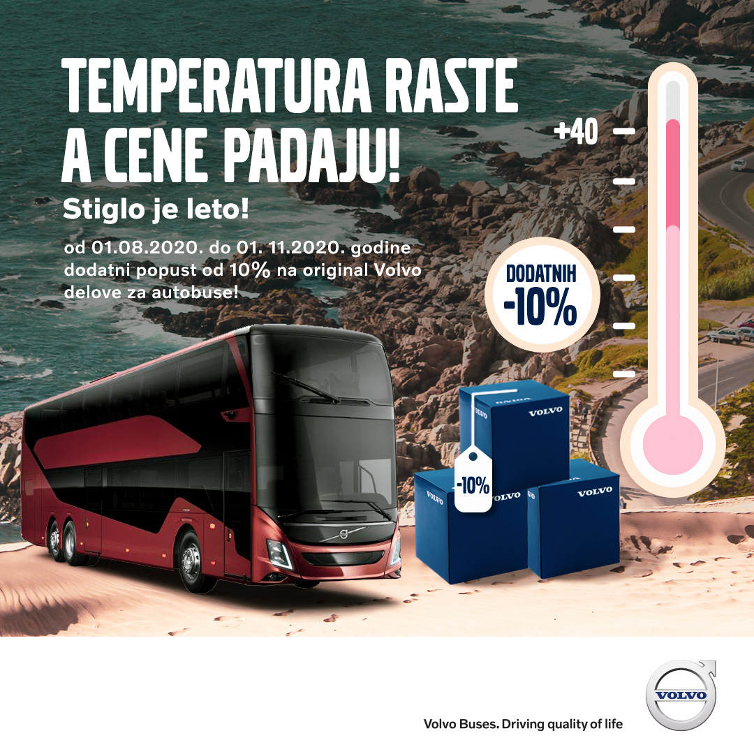 Dodatni popust od 10 odsto na originalne delove za Volvo autobuse